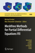 Cover: Meshfree Methods for Partial Differential Equations VII - Springer