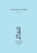 Cover: Leeds Studies in English 2013 - Theschoolbook.com