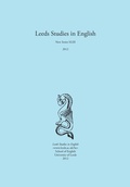 Cover: Leeds Studies in English 2012 - Theschoolbook.com