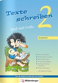 Cover: Texte schreiben - Spa&szlig; mit Trolli 2, Druckschrift - Mildenberger Verlag GmbH