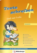 Cover: Texte schreiben - Spa&szlig; mit Trolli 4, Druckschrift - Mildenberger Verlag GmbH