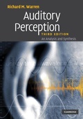 Cover: Auditory Perception - Cambridge University Press
