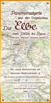 Abbildung von: Die Elbe. Panoramakarte aus der Vogelschau - Kartographischer Vlg Böhm