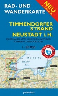 Abbildung von: Rad- und Wanderkarte Timmendorfer Strand, Neustadt in Holstein - grünes herz