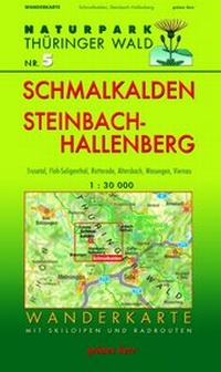 Abbildung von: Wanderkarte Schmalkalden und Steinbach-Hallenberg - grünes herz