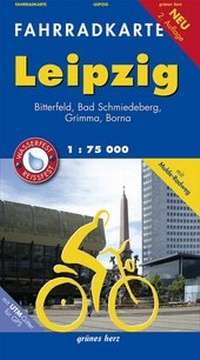 Abbildung von: Fahrradkarte Leipzig - grünes herz