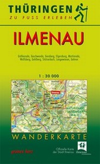 Abbildung von: Wanderkarte Ilmenau - grünes herz