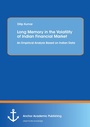 Cover: Long Memory in the Volatility of Indian Financial Market - Anchor Academic Publishing