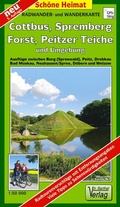 Cover: Radwander- und Wanderkarte Cottbus, Spremberg, Forst, Peitzer Teiche und Umgebung - Barthel, A