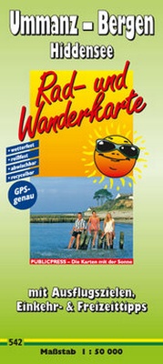 Abbildung von: Rad- und Wanderkarte Ummanz - Bergen, Hiddensee - PUBLICPRESS