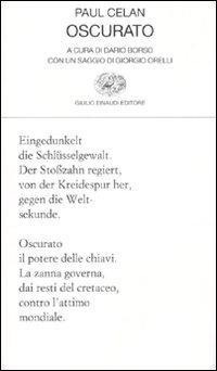 Abbildung von: Oscurato. Testo tedesco a fronte - Collezione di poesia;Einaudi
