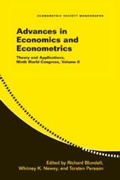 Cover: Advances in Economics and Econometrics: Volume 2 - Cambridge University Press