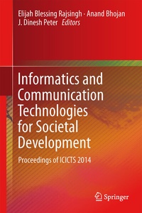 Enlarge image Cover: Informatics and Communication Technologies for Societal Development - Springer
