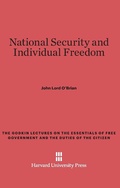 Cover: National Security and Individual Freedom - Harvard University Press