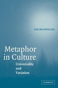 Cover: Metaphor in Culture - Cambridge University Press