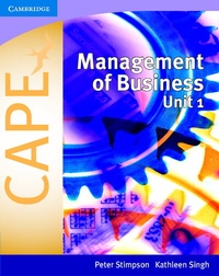 Abbildung von: Management of Business for CAPE (R) Unit 1 - Cambridge University Press