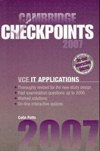 Abbildung von: Cambridge Checkpoints VCE IT Applications 2007 - Cambridge University Press