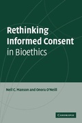 Cover: Rethinking Informed Consent in Bioethics - Cambridge University Press