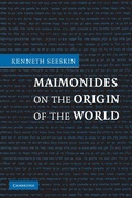 Cover: Maimonides on the Origin of the World - Cambridge University Press