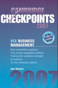 Abbildung von: Cambridge Checkpoints VCE Business Management 2007 - Cambridge University Press