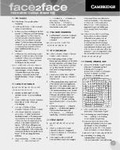 Cover: face2face Intermediate Workbook Answer Key Italian Edition - Cambridge University Press