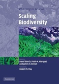 Cover: Scaling Biodiversity - Cambridge University Press