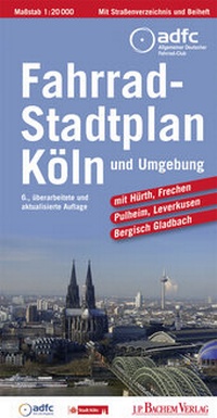 Abbildung von: Fahrradstadtplan Köln und Umgebung - J.P. Bachem Verlag