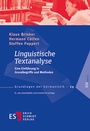 Cover: Linguistische Textanalyse - Erich Schmidt Verlag
