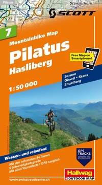 Abbildung von: Hallwag Mountainbike-Karte 7 Pilatus 1:50.000 - Hallwag Kümmerly+Frey