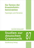 Cover: Zur Syntax der Ersatzinfinitivkonstruktion - Stauffenburg