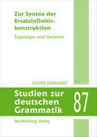 Enlarge image Cover: Zur Syntax der Ersatzinfinitivkonstruktion - Stauffenburg