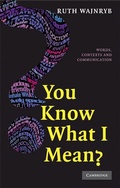 Cover: You Know what I Mean? - Cambridge University Press