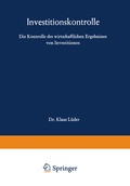 Cover: Investitionskontrolle - Springer Gabler
