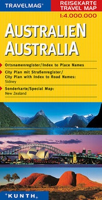 Abbildung von: KUNTH Reisekarte Australien 1:4 Mio. - Kunth Verlag