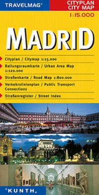 Abbildung von: KUNTH Cityplan Madrid 1:15 000 - Kunth Verlag