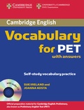 Cover: Cambridge Vocabulary for PET Student Book with Answers and Audio CD - Cambridge University Press