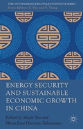 Cover: Energy Security and Sustainable Economic Growth in China - Palgrave Macmillan