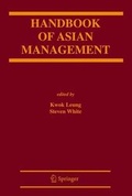 Cover: Handbook of Asian Management - Springer