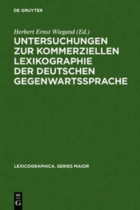 Abbildung von: Untersuchungen Zur Kommerziellen Lexikographie Der Deutschen Gegenwartssprache. Band 2 - De Gruyter