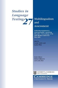 Enlarge image Cover: Multilingualism and Assessment - Cambridge University Press