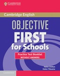 Cover: Objective First Certificate - Third Edition / Practice Test Booklet without answers with Audio CD - Klett