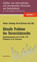 Cover: Aktuelle Probleme des Universit&auml;tsrechts - &Ouml;GB Verlag