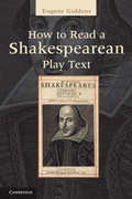Cover: How to Read a Shakespearean Play Text - Cambridge University Press