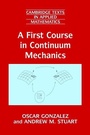 Cover: A First Course in Continuum Mechanics - Cambridge University Press