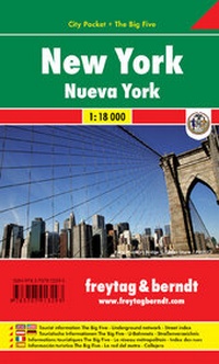 Abbildung von: New York, Stadtplan 1:18.000, City Pocket + The Big Five - Freytag-Berndt und ARTARIA