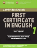 Cover: Cambridge First Certificate in English 1 for updated exam Student's Book with answers - Cambridge University Press