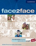 Cover: face2face Pre-intermediate Workbook with Key EMPIK Polish edition - Cambridge University Press