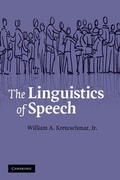 Cover: The Linguistics of Speech - Cambridge University Press