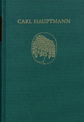 Cover: Carl Hauptmann: S&auml;mtliche Werke / Band XI,I: Wissenschaftliche Schriften (Text) - frommann-holzboog