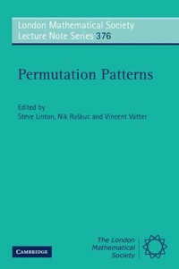 Enlarge image Cover: Permutation Patterns - Cambridge University Press